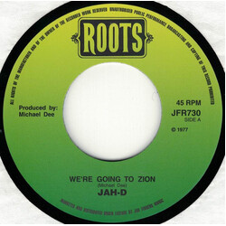 Jah-D We're Going To Zion Vinyl 7" USED