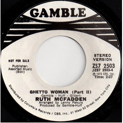Ruth McFadden Ghetto Woman (Part II) Vinyl 7" USED