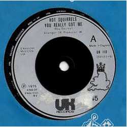 Hot Squirrels You Really Got Me Vinyl 7" USED