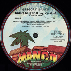 Gregory Isaacs Night Nurse Vinyl 12" USED