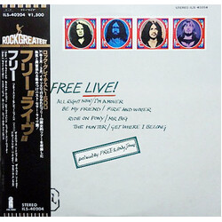 Free Free Live Vinyl LP USED