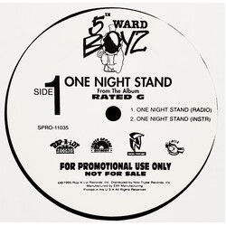 5th Ward Boyz One Night Stand Vinyl 12" USED