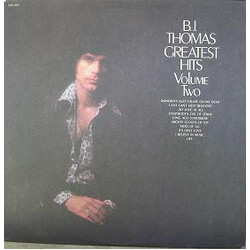 B.J. Thomas Greatest Hits Volume Two Vinyl LP USED