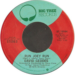 David Geddes Run Joey Run Vinyl 7" USED