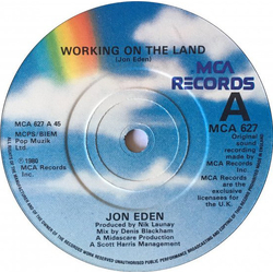 Jon Eden Working On The Land Vinyl 7" USED