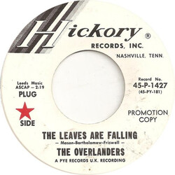 The Overlanders The Leaves Are Falling Vinyl 7" USED