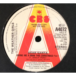 The Weather Girls Dear Santa (Bring Me A Man This Christmas) Vinyl 7" USED
