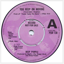 Deep Purple You Keep On Moving / Love Child Vinyl 7" USED