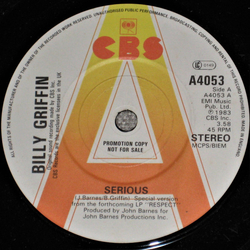 Billy Griffin Serious Vinyl 7" USED