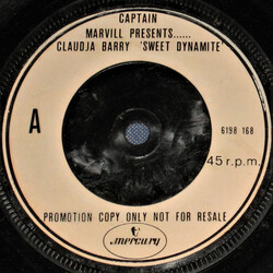 Captain Marvill / Claudja Barry Sweet Dynamite Vinyl 7" USED