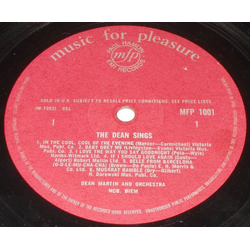 Dean Martin The Dean Sings Vinyl LP USED