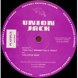 Union Jack Two Full Moons And A Trout / Lollypop Man Vinyl 12" USED