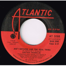 Aretha Franklin Ain't Nothing Like The Real Thing Vinyl 7" USED