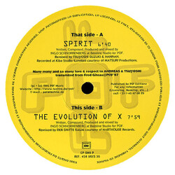 Man Of The Last 3rd Spirit / The Evolution Of X (Remixes) Vinyl 12" USED