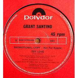 Grant Santino L.O.V.E. / Try Love Vinyl 12" USED