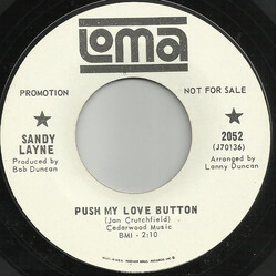 Sandy Layne Push My Love Button / How Many Times Vinyl 7" USED