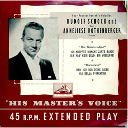 Rudolf Schock / Anneliese Rothenberger Four Popolar Operetta Melodies Vinyl 7" USED
