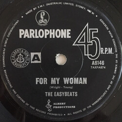 The Easybeats For My Woman / Say That You're Mine Vinyl 7" USED