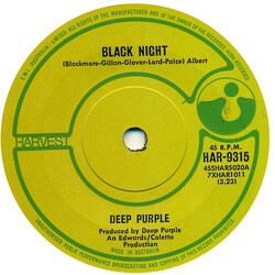 Deep Purple Black Night Vinyl 7" USED