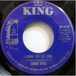 Bobby Byrd I Know You Got Soul Vinyl 7" USED