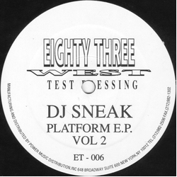 DJ Sneak Platform E.P. Vol 2 Vinyl 12" USED