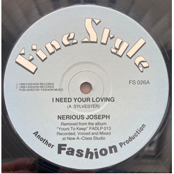 Nerious Joseph I Need Your Loving / Guidance Vinyl 12" USED