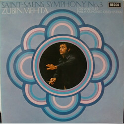 Camille Saint-Saëns / Zubin Mehta / Los Angeles Philharmonic Orchestra Symphony No. 3 Vinyl LP USED