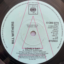 Bill Withers Lovely Day Vinyl 7" USED