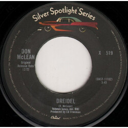 Don McLean Dreidel / Vincent Vinyl 7" USED