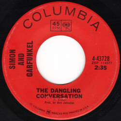 Simon & Garfunkel The Dangling Conversation / The Big Bright Green Pleasure Machine Vinyl 7" USED