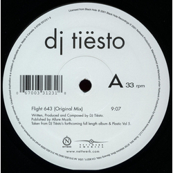 DJ Tiësto Flight 643 Vinyl 12" USED