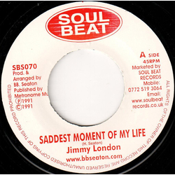 Jimmy London / Ruddy Thomas Saddest Moment Of My Life / Time To Leave Daddy Vinyl 7" USED