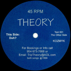 Theory (2) Duh / Kozmyk Vinyl 12" USED