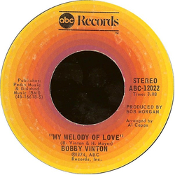 Bobby Vinton My Melody Of Love / I'll Be Loving You Vinyl 7" USED