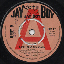 Jerry O Dance What Cha Wanna / Afro Twist Time (Um-Gow-Wow) Vinyl 7" USED