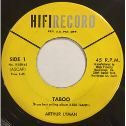 Arthur Lyman Taboo Vinyl 7" USED