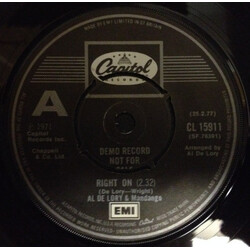 Al De Lory / Mandango Right On Vinyl 7" USED