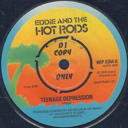 Eddie And The Hot Rods Teenage Depression Vinyl 7" USED
