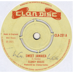 Clancy Eccles Sweet Jamaica Vinyl 7" USED