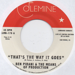 Ben Pirani / The Means of Production That’s The Way It Goes / Dreamin’s For Free Vinyl 7" USED