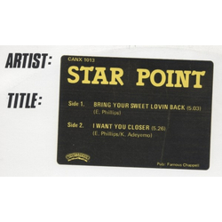 Starpoint Bring Your Sweet Lovin' Back Vinyl 12" USED