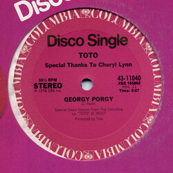 Toto Georgy Porgy Vinyl 12" USED