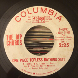 The Rip Chords One Piece Topless Bathing Suit Vinyl 7" USED