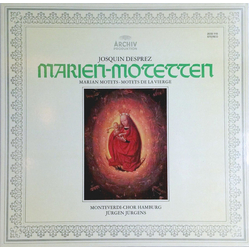 Josquin Des Prés / Monteverdi-Chor Hamburg / Jürgen Jürgens Marien-Motetten Vinyl LP USED