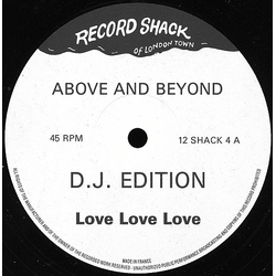 Above & Beyond (2) Love Love Love Vinyl 12" USED