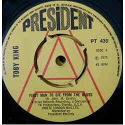 Toby King First Man To Die From The Blues Vinyl 7" USED