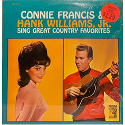 Connie Francis / Hank Williams Jr. Sing Great Country Favorites Vinyl LP USED