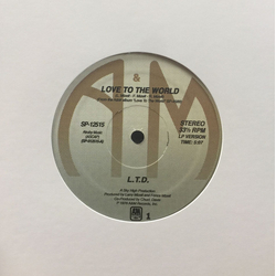 L.T.D. Love To The World Vinyl 12" USED