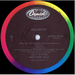 Industry (2) Still Of The Night Vinyl 12" USED