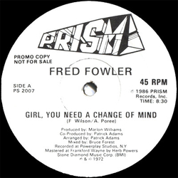 Fred Fowler Girl, You Need A Change Of Mind Vinyl 12" USED